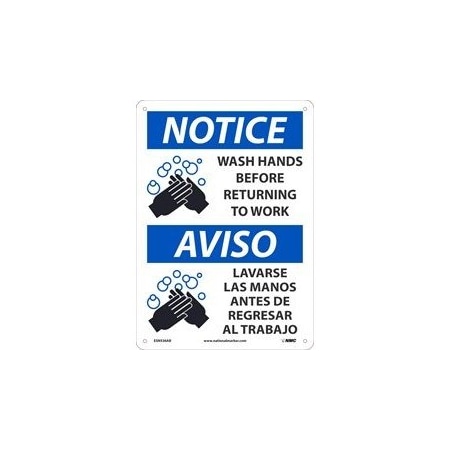 Nmc NOTICE WASH HANDS BEFORE, ESN536PB ESN536PB